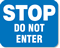 STOP Do Not Enter Rail Road Sign