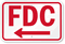 Fdc With Left Arrow Sign