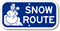 Snow Route Sign