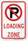 Loading Zone Sign