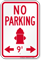 No Parking Around Fire Hydrant Sign