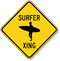 Surfer Xing Symbol Crossing Sign