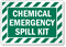Chemical Emergency Spill Kit Label