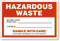 Custom Hazardous Waste Label