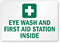 Eye Wash And First Aid Station Inside Label