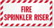 Fire Sprinkler Riser Label