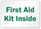 First Aid Kit Inside Label
