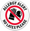 Allergy Alert No Latex Please Door Decal