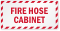 Fire Hose Cabinet Label
