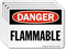 Flammable OSHA Danger Label
