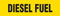 Diesel Fuel (Yellow) Adhesive Pipe Marker
