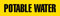 Potable Water (Yellow) Adhesive Pipe Marker