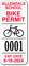 Custom School Bike Permit Decals