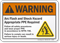 Arc Flash Shock Warning Hazard Sign
