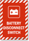 Battery Disconnect Switch Sign with Graphic