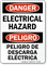 Electrical Hazard / Peligro De Descarga Electrica Sign