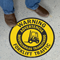 Bilingual Warning Forklift Traffic Slipsafe™ Floor Sign