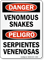 Bilingual Venomous Snakes Serpientes Venenosas Sign