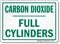 Carbon Dioxide Full Cylinders Sign