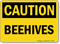 OSHA Caution Beehives Sign