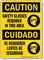 Safety Glasses Required Sign (Bilingual)