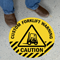 Caution Custom Forklift Warning Custom SlipSafe™ Sign