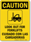 Caution Look Out For Forklifts Bilingual Sign