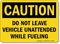 Caution While Vehicle Fueling Sign
