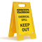 Caution Chemical Spill Keep Out Fold-Ups® Floor Sign