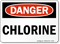 Danger Chlorine Sign
