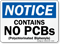 Notice: Contains No PCBs (Polychlorinated Biphenyls)