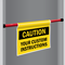 Custom Caution Door Barricade Sign