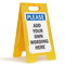 FloorBoss XL™ Custom Floor Stand Sign