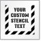 Custom Text Sign Stencil