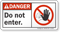 Do Not Enter ANSI Danger Sign