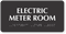 Electric Meter Room Tactile Touch Braille Sign