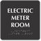 Electric Meter Room TactileTouch Braille Sign