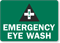 Emergency Eye Wash Sign
