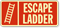 Escape Ladder Safety Sign
