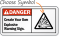 Danger ANSI Create Your Explosive Warning Sign