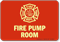 Fire Pump Room Glow Sign