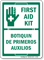 Bilingual First Aid Kit, Botiquin De Primeros Auxilos Sign