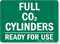 Full CO2 Cylinders Ready Sign