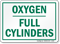 Oxygen Full Cylinders Sign