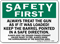 Gun Safety Signs | Shooting Range Gun Safety Signs