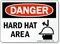 Danger Hard Hat Area Sign