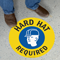 Hard Hat Required SlipSafe Floor Sign