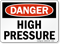 Danger High Pressure Sign