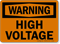 Warning High Voltage Sign