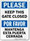 Keep This Gate Closed Bilingual Sign